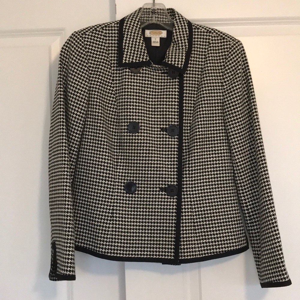 Talbots houndstooth blazer